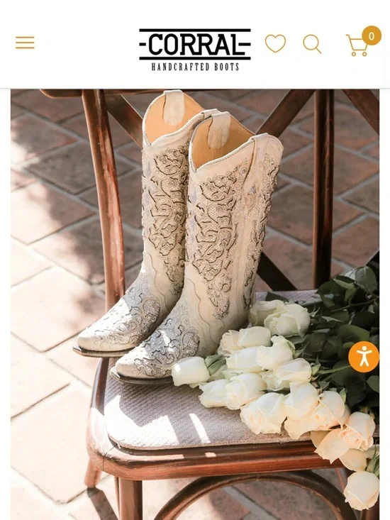 Corral White Embellished Leather Western Knee-High Boots - Picture 2 of 7